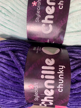 Load image into Gallery viewer, Crochet blanket kit includes Pattern 10249 and  Stylecraft Chenile Chunky yarn
