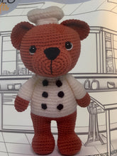 Load image into Gallery viewer, Knitty critters Chef Kieran amigurumi crochet kit
