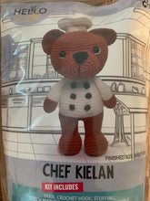 Load image into Gallery viewer, Knitty critters Chef Kieran amigurumi crochet kit
