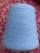 Load image into Gallery viewer, large cone of acrylic yarn for knitting machines pale blue 1300g
