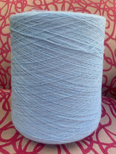 Load image into Gallery viewer, large cone of acrylic yarn for knitting machines pale blue 1300g
