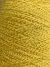Load image into Gallery viewer, large cone of acrylic yarn for knitting machines bright yellow 1300g
