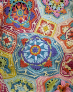 Persian Tiles Eastern Jewels crochet blanket kit Lucia Dunn for stylecraft