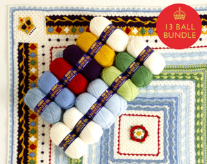Sirdar Coronation cal keepsake blanket yarn kit BACK IN STOCK