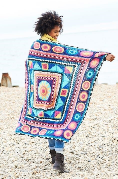 My sun and stars complete stylecraft double knit yarn kit for sunstar crochet along blanket by Jo smith