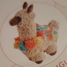 Load image into Gallery viewer, New Happy Chenille crochet  kit gorgeous little pattern book no 3 with 9 little chenille balls to make linda llama amigurumi
