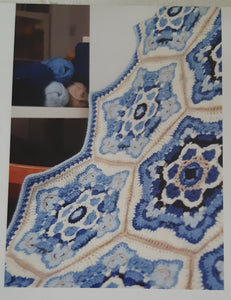 Delft Crochet Blanket Pattern inc Stylecraft Special DK Yarn Alternative blues