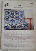 Load image into Gallery viewer, Delft Crochet Blanket Pattern inc Stylecraft Special DK Yarn Alternative blues
