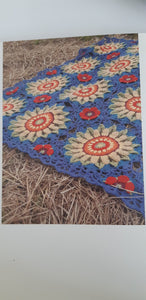 Crochet blanket kit, Fields Of Gold Pattern, by Janie Crow. Alternative yarn pack Stylecraft Special DK