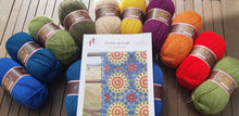 Load image into Gallery viewer, Crochet blanket kit, Fields Of Gold Pattern, by Janie Crow. Alternative yarn pack Stylecraft Special DK
