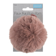 Load image into Gallery viewer, Detachable Faux fur pom pom pink
