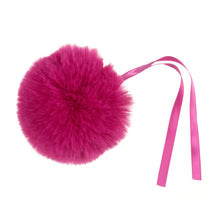 Load image into Gallery viewer, Detachable Faux fur pom pom cerise pink
