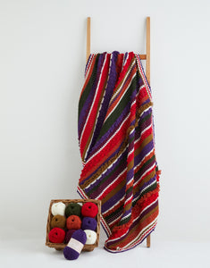 Sirdar winter berries crochet along blanket kit made with soft twist dk yarn