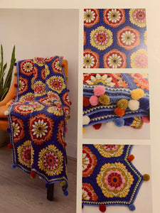 The Blue house blanket crochet pattern by Janie crow