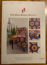 Load image into Gallery viewer, The Blue house blanket crochet pattern by Janie crow
