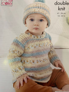 New colour drifter for babies dk yarn with knitting pattern