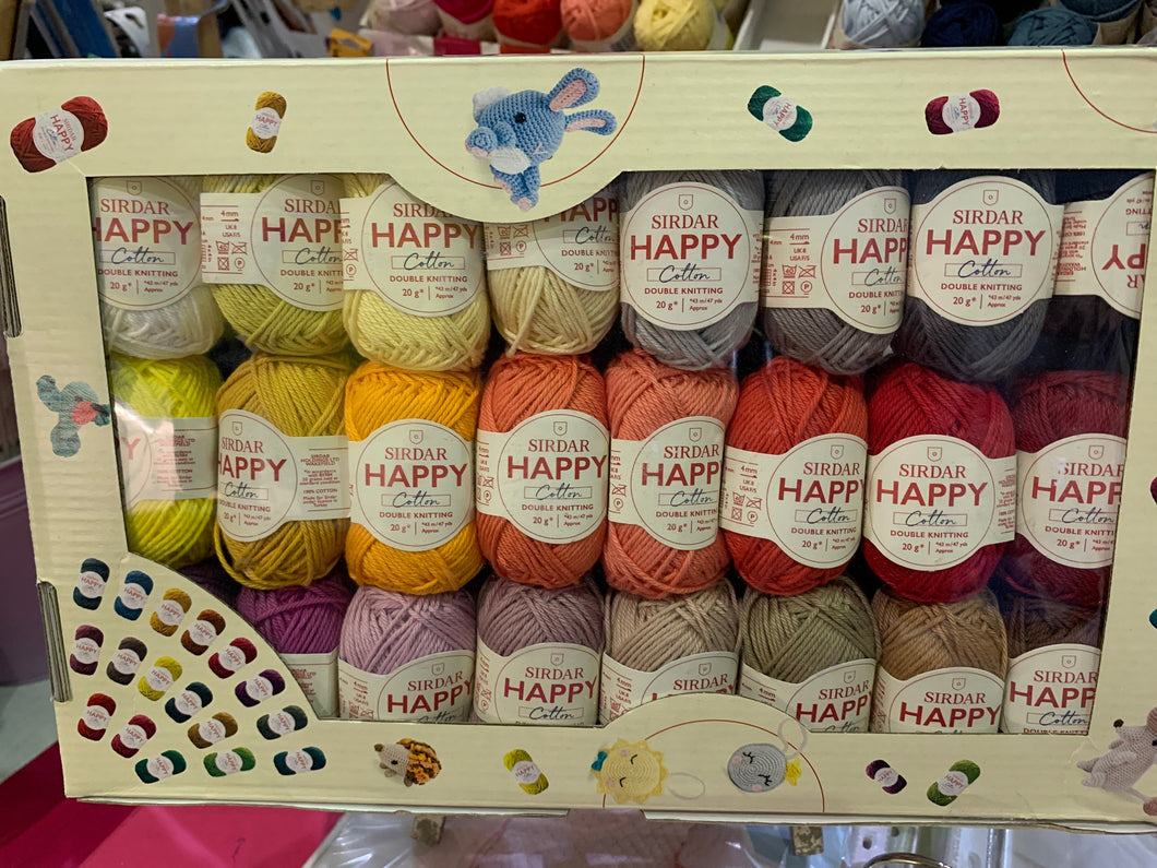 Happy cotton yarn box