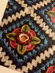 Mexican diamonds crochet blanket pattern by Janie Crow