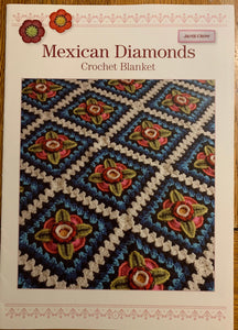 Mexican diamonds crochet blanket pattern by Janie Crow