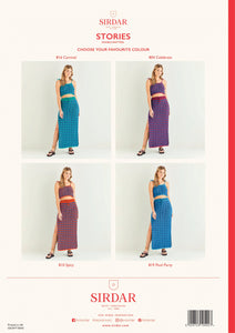 Sirdar festival Stories knitted long skirt and top pattern 10542