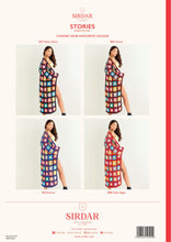 Load image into Gallery viewer, Sirdar Stories festival crochet pattern 10525 long cardigan sizes 81-137cm (32-54&quot;)
