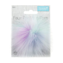 Load image into Gallery viewer, Detachable Faux fur pom pom multi unicorn tipped
