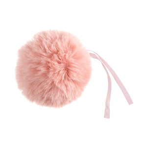 Detachable Faux fur pom pom light pink